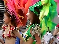 Asian girls are shaking their tits at the city fest gangbang soap DSAM-02