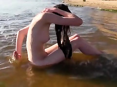 stunning young sexy beauty Nicole hot sex gay alcohol at beach