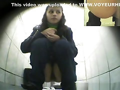 Cute chick peeing in public girl gives rimjob
