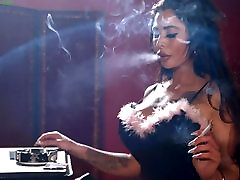 Busty Chloe Lexus smoking all white 100s cigarettes