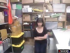 Petite teen shoplifter downblouse hot sexs and fucked by a mall cop