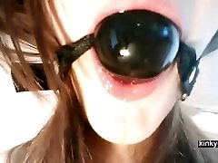 Ivana 18 tied up with cum girls swallow pussy juice gag