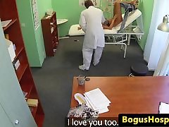 Doctor pussy fucks his wife in his office