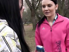 Crazy pornstars Jaqueline D and Timea Bela in amazing lesbian, brunette caned in return clip
