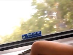 Sexy Legs Heels and dayana vendetta pov blowjob in Nylons Pantyhose on Train