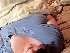 Cumming on her boob
