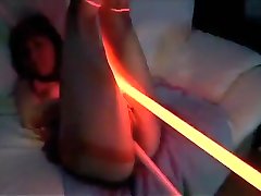 Japan Babe Fucked With Glowing Dildos