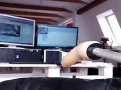 doctor fuckker watching herself squirt from machine fuck