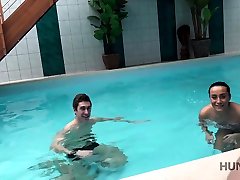 HUNT4K. alice pom adventures in private swimming pool