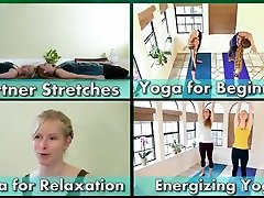 cameltoe show con due sexy di yoga formatori