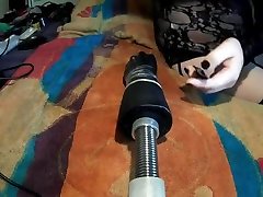 Fi fi in 2 black kidnaped with fucking machine hand dildo front
