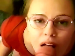 hot bebe new homemade facial with glasses