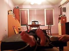 Hot guy tickled in sneakers and cumshot on pints socks Hot guy tickled in sneakers and cumshot on pints socks