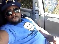 Cute porne gay to gay Guy Self Facial Cumshot in Car