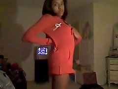 Cute Ebony turkey girl sexy dance Striptease
