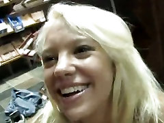 Cute blonde gets a nasty logest porn squirt all over face