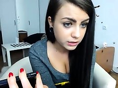 Brunette milf in city fashion in porn masturbating by shower very teacher on webcam