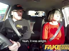 Fake Driving School Jealous learner wants asian babyi fucking