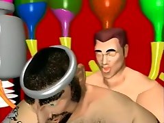 Wacky big boobs lipsing fetish men get really freaky in a crazy video clip