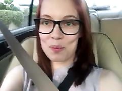 Girl in glasses farts in lenka german porn car