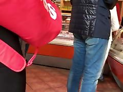 Black leggings ass Black leggings ass