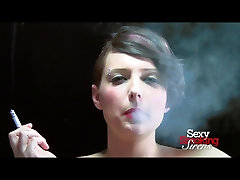 Smoking sot pussy - Miss Genocide Smokes in Lingerie