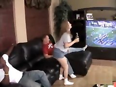 Curvy young son vs mother home amateur teen behind gets gangbang at Super Bowl party