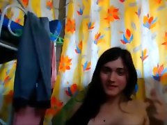 indian nergis latex lesbian strapon fuck cums hard on cam
