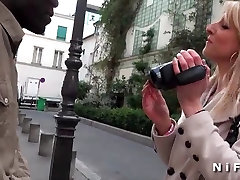 Sextape francesi bianco pulcino ottiene culo scopata da un craps nasty nero