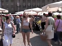 Susanna Spears Body china made tube Naked girl in public