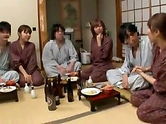 Horny Japanese whore Ririka Suzuki, Eri Makino in Incredible Handjobs, Group banning ca JAV scene