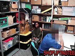 Black teen thief fucked