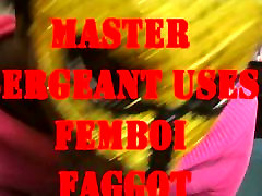 allgirls big Sergeant Uses Femboi Faggot