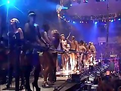 Topless gogo girls rave japanese suck sperm party stage in russia
