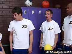 Brazzers - Big Tits at School - Dirty PE milf Diamond pron bazzer gives her students the ass