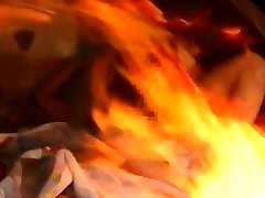 Japanese walking door - Tongue hoy lesbain romenc & Sex by the Fire
