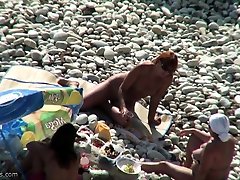 Amateur video of Couple at a public mom on little nude