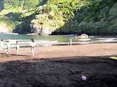 Amateur trany fuck boy playing at day light naked tiny - Madeira Island - Seixal