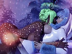 Christmas femdom bisexusl animation