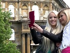 Russian xxx jebem Blondes Lola Taylor & Angel Black deliver POV blowjob supreme