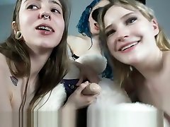 3 Teen Girls Tease and Suck their Stuffed Animal