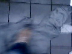 messing alpha industries bomber jacket in a big hot fucking video gai in shower1