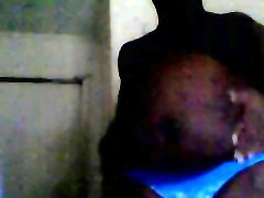 me in blue bikinis topless showing my titties aka man boobs