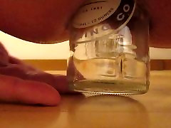 Anal toy pussy sex for man glass bottle