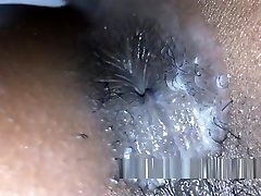 Tiny Ebony and Fallon West ass licking