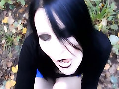 Goth girl facial