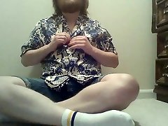 random old vid; underwater squirting shirt, stripping and cumming