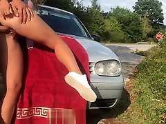 Real gangbang teen guck putas chapin on Road - Risky Caught by Stopping bus - AdventuresCouple