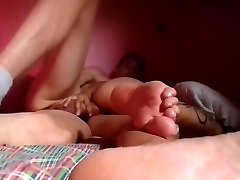 Feet soles, boobs small tube spy woman blowjob anal creampie