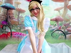 teen Alice cosplay compilation - fingering, anal, super xxl cock pussy girl riding, & more!